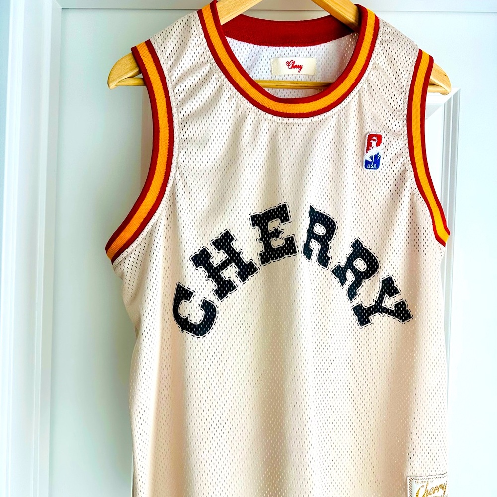 Cherry Los Angeles Basketball Jersey - Size S
